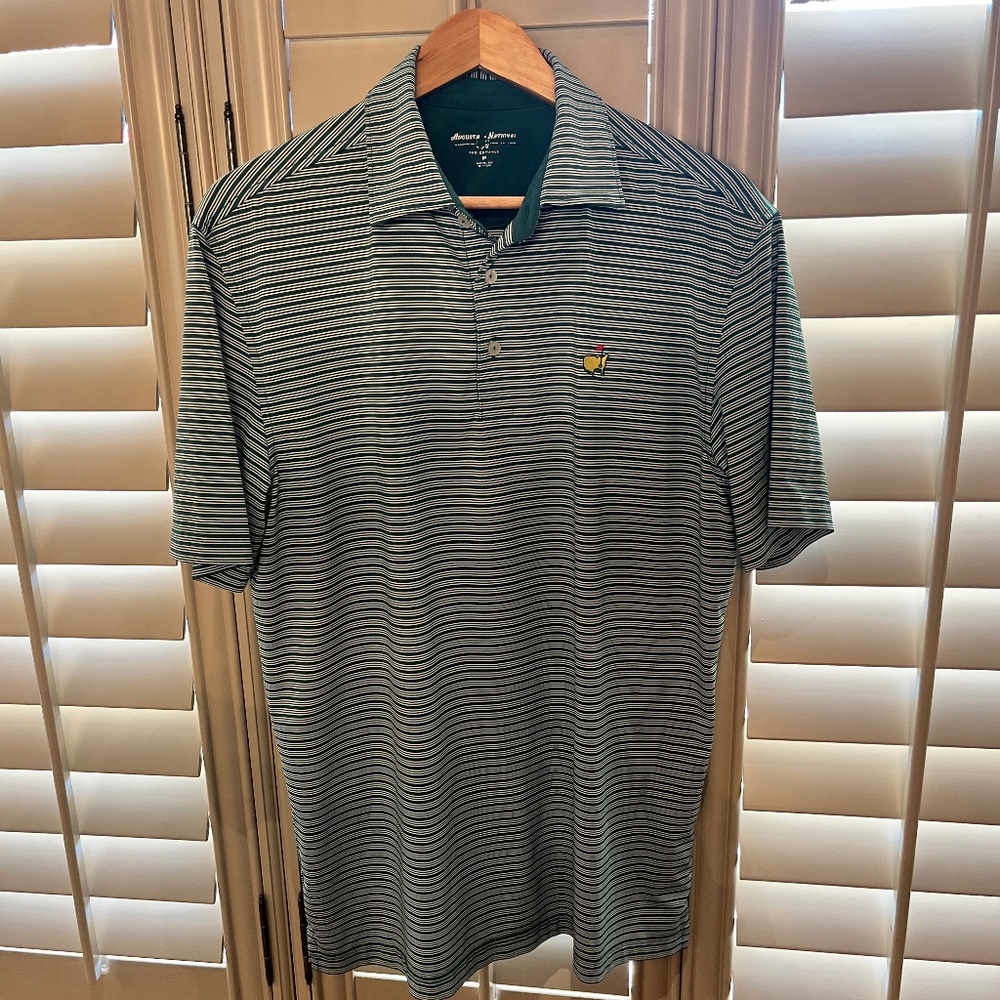 Men's Master's green polo, size Medium
